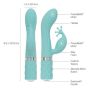 Pillow Talk - Kinky Rabbit & G-Spot Vibrator Teal - 5