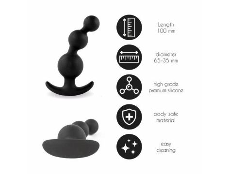 FeelzToys - Plugz Butt Plug Black Nr. 4 - 2