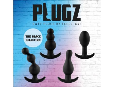 FeelzToys - Plugz Butt Plug Black Nr. 4 - 5