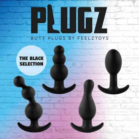 FeelzToys - Plugz Butt Plug Black Nr. 4 - 5