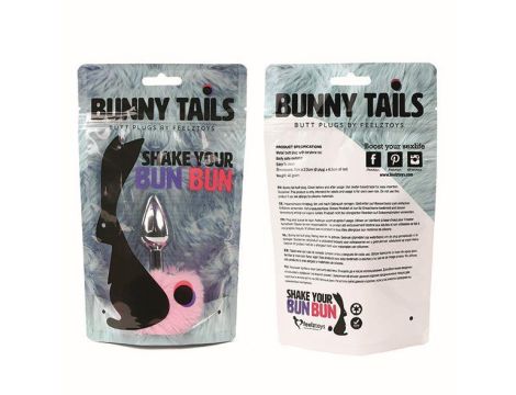 FeelzToys - Bunny Tails Butt Plug Pink - 4