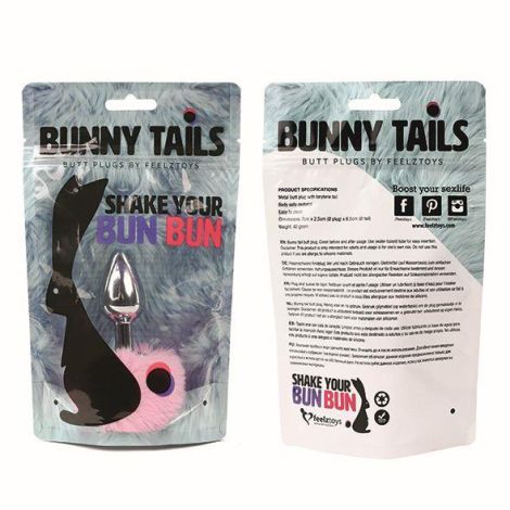 FeelzToys - Bunny Tails Butt Plug Pink - 4