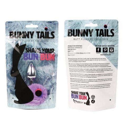 FeelzToys - Bunny Tails Butt Plug Purple - 4