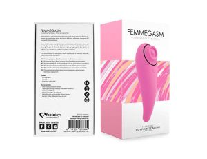 FeelzToys - FemmeGasm Tapping & Tickling Vibrator Pink - image 2