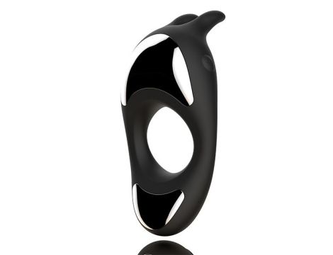 FeelzToys - Zeus Dual Vibe Cock Ring Black - 3