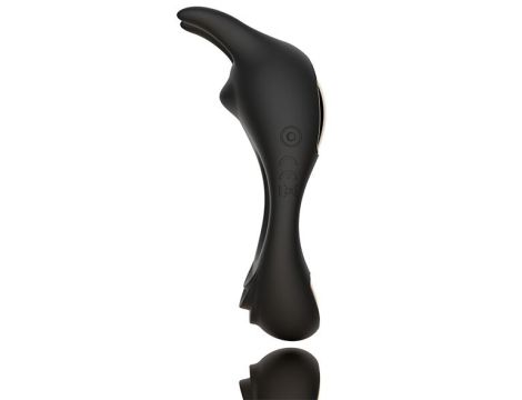 FeelzToys - Zeus Dual Vibe Cock Ring Black - 5