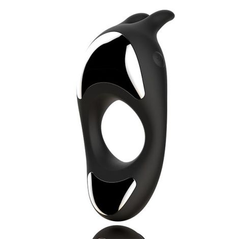 FeelzToys - Zeus Dual Vibe Cock Ring Black - 3