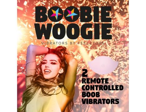 FeelzToys - Boobie Woogie Remote Controlled Boob Vibrators (2 pcs) - 4