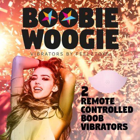 FeelzToys - Boobie Woogie Remote Controlled Boob Vibrators (2 pcs) - 4