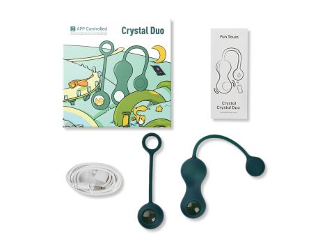 Magic Motion - Crystal Duo Smart Kegel Vibrator with Weight Set - 2