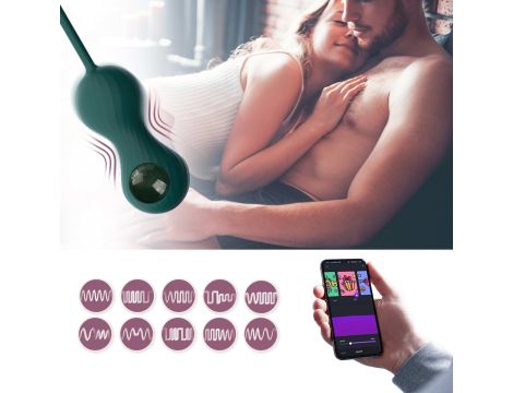 Magic Motion - Crystal Duo Smart Kegel Vibrator with Weight Set - 11