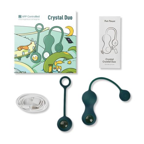 Magic Motion - Crystal Duo Smart Kegel Vibrator with Weight Set - 2