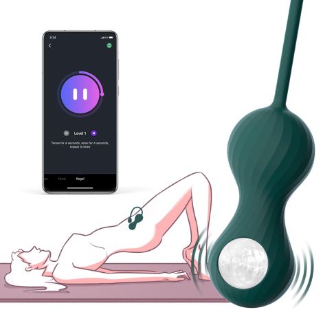 Magic Motion - Crystal Duo Smart Kegel Vibrator with Weight Set - 5