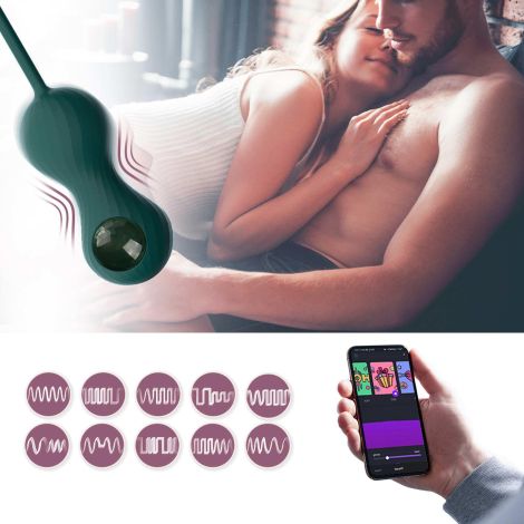 Magic Motion - Crystal Duo Smart Kegel Vibrator with Weight Set - 11