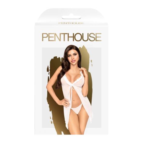 Bielizna-After sunset white L/XL PENTHOUSE - 2