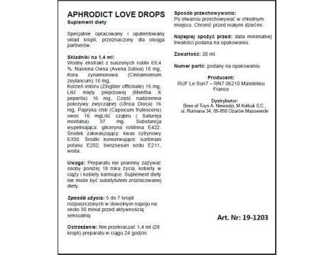 Supl.diety-APHRODICT LOVE DROPS 20 ml - 2