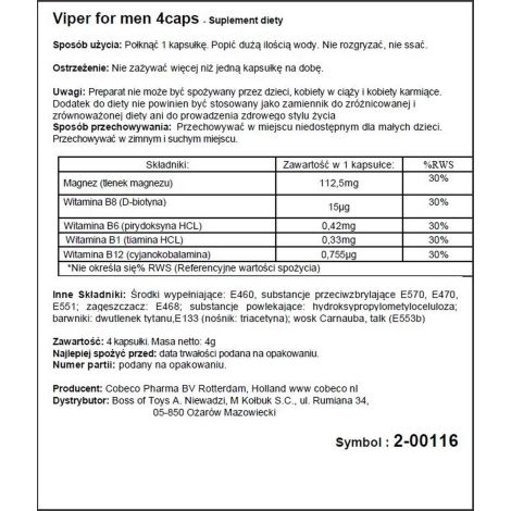 Supl.diety-Viper (4 CAPS) - 2