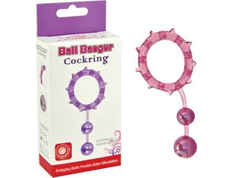 Pierścień- Ball Banger Cockring 2 Balls