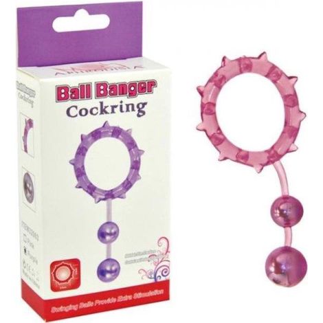 Pierścień- Ball Banger Cockring 2 Balls