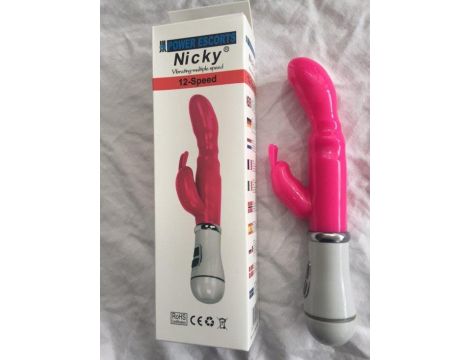 Nicky  pink 12 speed g spot vibrating 22 cm