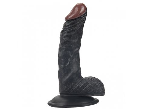 Rocket john 7,3 inch black realistic dildo  7,3 inch /  18,5 cm