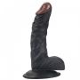 Rocket john 7,3 inch black realistic dildo  7,3 inch /  18,5 cm - 2