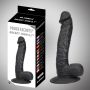 Rocket john 8,7 inch black  realistic  dildo  8,7  inch /  22 cm - 3