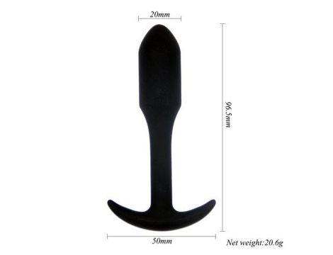 Rocket drill 3,8 inch black  anal plug 3,8  inch / 9,6 cm - 4