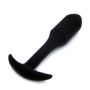 Rocket drill 3,8 inch black  anal plug 3,8  inch / 9,6 cm - 4