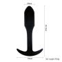 Rocket drill 3,8 inch black  anal plug 3,8  inch / 9,6 cm - 5