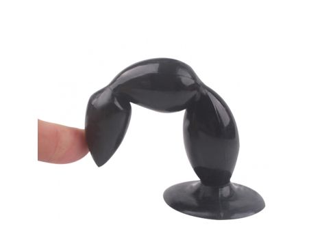 Rocket drill 5,2 inch black big anal plug 5,2 inch / 13 cm - 3