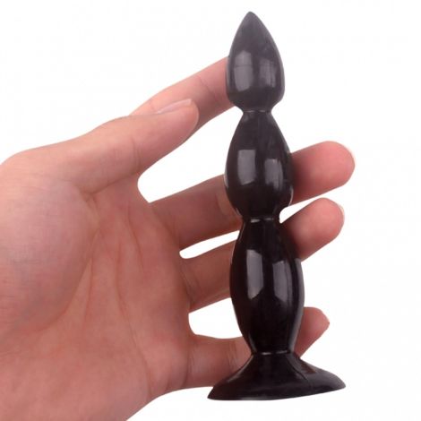 Rocket drill 5,2 inch black big anal plug 5,2 inch / 13 cm - 2