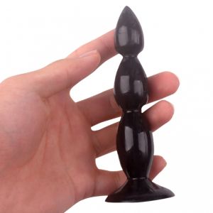 Rocket drill 5,2 inch black big anal plug 5,2 inch / 13 cm - image 2