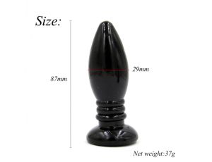 Rocket drill 3,4 inch black  anal plug 3,4 inch / 8,7 cm - image 2