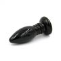 Rocket drill 3,4 inch black  anal plug 3,4 inch / 8,7 cm - 2