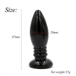 Rocket drill 3,4 inch black  anal plug 3,4 inch / 8,7 cm - image 2