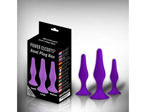 Plug - Anal Plug Box 3 pack purple