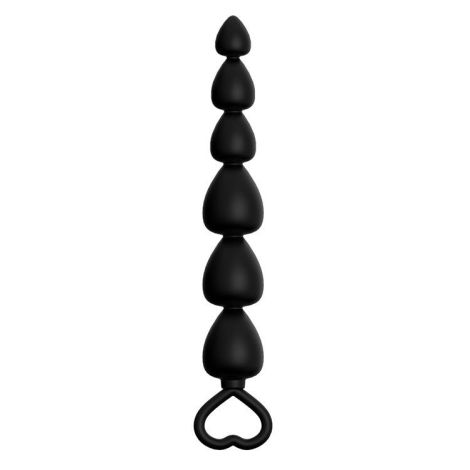 Plug-Power Escorts - Anal Beads Runner - Silicone-Black - 2