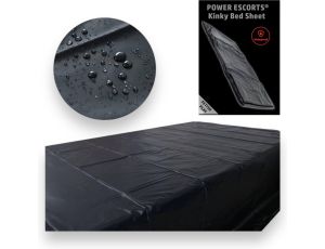 Power Escorts - BR190 - Kinky Bed Sheet Black - 160 x 227 CM - image 2