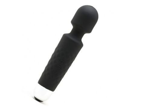 Iwand black rechargeable silicone bodywand massager