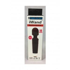 Iwand black rechargeable silicone bodywand massager - image 2