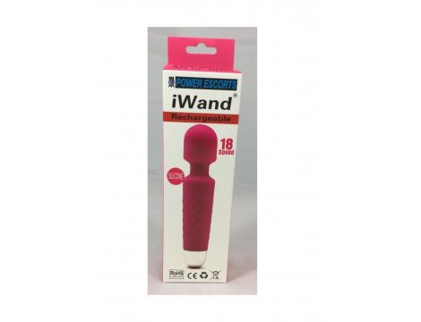 Iwand pink/ purple/ black  rechargeable silicone bodywand massager - 3