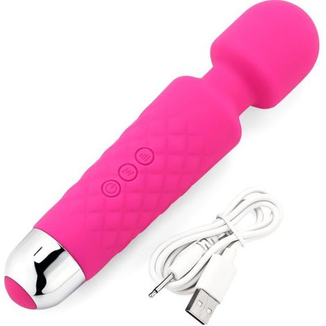 Iwand pink/ purple/ black  rechargeable silicone bodywand massager