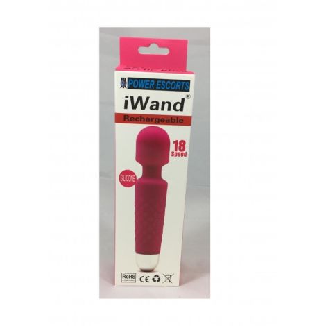 Iwand pink/ purple/ black  rechargeable silicone bodywand massager - 3