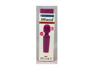 Iwand purple rechargeable silicone bodywand massager - image 2