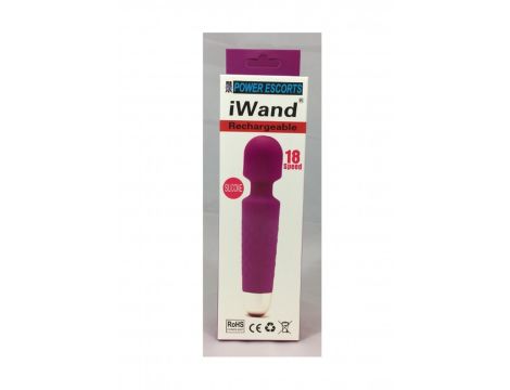 Iwand purple rechargeable silicone bodywand massager - 2