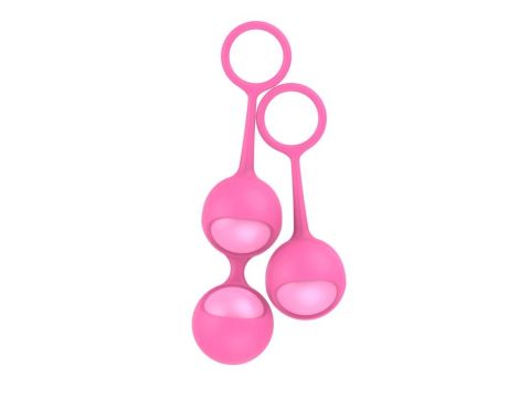 Kulki-Funballs Allison-Duo Kegel Balls Slicone Pink - 3