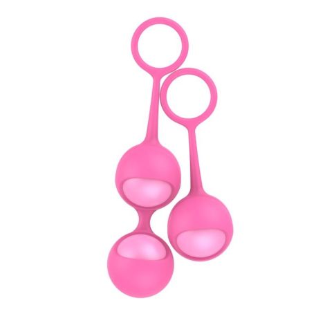 Kulki-Funballs Allison-Duo Kegel Balls Slicone Pink - 3