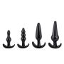 Plug-Quatro Anal Plugs Starter Set- 4-Pack Black - 8