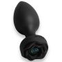 Power Escorts - Princess Plug - Remote Rose Design Plug - USB Rechargeable - 10 Functions - Black - 7